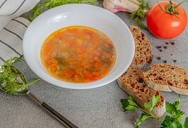 Суп овощной со стручковой фасолью